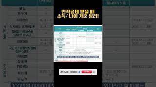 부모님 인적공제 나이요건 소득요건 1분 정리!