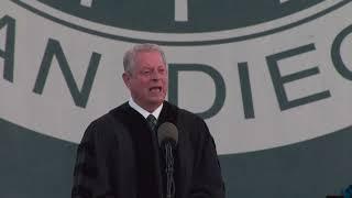 Former US Vice President Al Gore addresses 2024 UC San Diego graduates