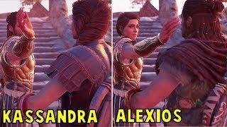 Kassandra Slaps Alexios vs Alexios Slaps Kassandra -Both Scenarios- Assassin's Creed Odyssey