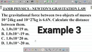 Newton's Law of Gravitation 3 and Solution: How to Solve Questions on Newton's Law of Gravitation.