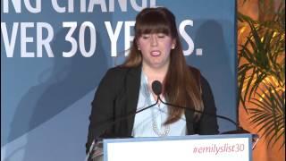 Kate Black speaks at EMILY's List 30th Anniversary