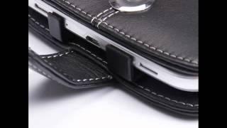 PDair Leather Case for Samsung Galaxy Tab 3 7.0 SM-T210 SM-T211 - Flip Type (Black)