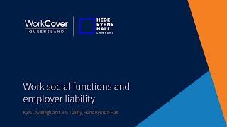 Webinar: Work social functions and employer liability