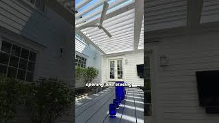 Louvered roof motorized pergola by breslow