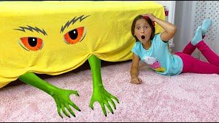 Sofia with Monster under the bed | Funny stories for kids with Dog