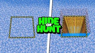 I made a Secret Minecraft base UNDER WATER! (Hide Or Hunt Minigame)