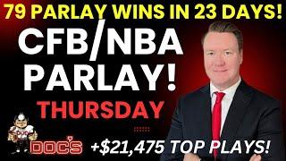 CFB/NBA Parlay Today - Thursday, 1/2/25 – 2 Team CFB/NBA Parlay, Best Bets And Expert Picks #shorts