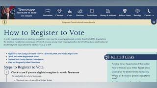 Monday was the last day to register to vote in Tennessee for the November election