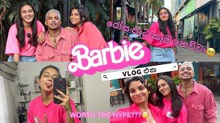 BARBIE VLOG🩷 | WE ATE ONLY PINK FOOD | දවසම රෝස පාටින් | Is it WORTH THE HYPE? | shanudrie vlogs