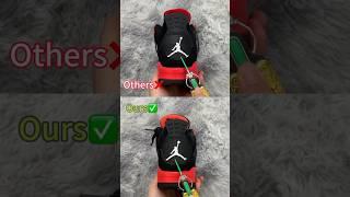 Real Vs Fake Red Thunder Jordan 4 #shorts #sneakerhead #viral