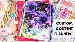 Customizing My Erin Condren Content Planners  Vertical & Compact Vertical Frankenplanner