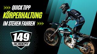 Quick Tipp - Körperhaltung im Stehen fahren | 149 ACADEMY Motocross Training