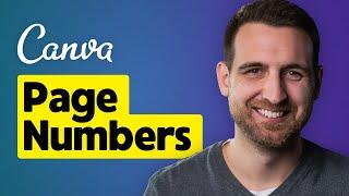 How to Add Page Numbers in Canva