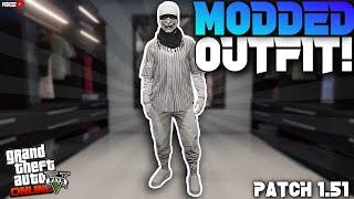 GTA 5 HOW TO GET A WHITE JOGGERS JERSEY TRYHARD MODDED OUTFIT PATCH 1.51! (GTA 5 MODDED OUTFIT 1.51)