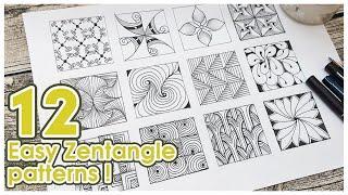 Mr. kidd_12 easy zentangle patterns 12個禪繞畫基本圖型練習＃33