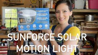 Sunforce Solar Motion Light Overview Review How To Use and INSTALL this product