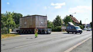 Multilift SPMT Selbstfahrer - Ein Geno-Schwertransport durch Erfurt