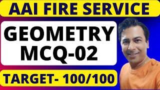 Mathematics MCQs Part - 02 | (Geometry- Class 9) | AAI Junior Assistant Fire Service Exam 2025 |