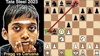 Queen's Gambit Declined: Ragozin Defense | Praggnanandhaa vs Caruana |Tata Steel Masters 2023