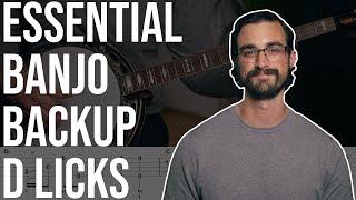 Essential Banjo D Licks // Rolling Bluegrass Backup Part 6