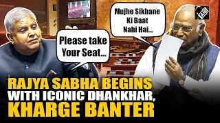 “Adani, bribery case…” Rajya Sabha Chairman Dhankhar and LoP Kharge engage in a verbal spat