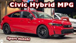 2025 Honda Civic Hybrid Sport Hatch – MPG Test | Real-world Highway Fuel Economy & Range Review