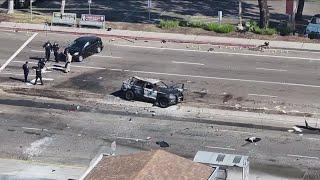 Update 11:00AM | SDPD officer killed in crash in Clairemont Mesa, second officer is in the hospital