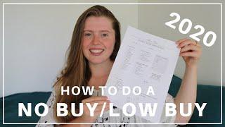 Starting a NO BUY Year 2020 // How To, Rules and Tips