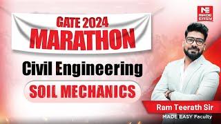 LIVE: GATE 2024 Marathon | Soil Mechanics | CE | Ram Teerath Sir | MADE EASY