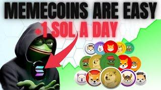 How I Make 1 SOL A DAY TRADING MEMECOINS (beginner strategy)