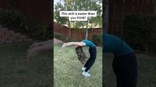 Back bends are WAY EASIER than you think! #gymnastics #tumbling #backbend #cheer #dance #acro