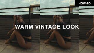 Warm Moody Vintage Film Look Lightroom Mobile Editing Tutorial