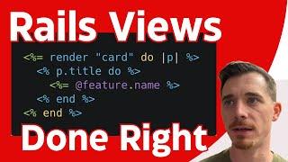 Rails 8 + Nice Partials: Better Than ViewComponent  (2024 Tutorial)