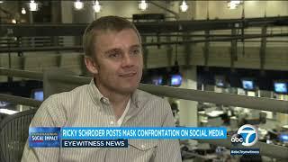 Ricky Schroder posts video of confrontation with Costco employee over mask requirement| ABC7