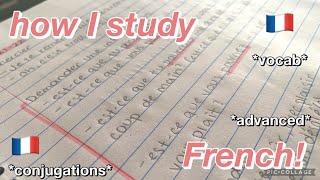 HOW I STUDY FRENCH *intermediate/advanced*…..French study vlog