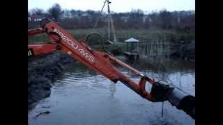 Водоем на даче. Чистим, достаем сапропель