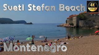 Sveti Stefan Beach,  Milocer, Przno, Budva Riviera, Montenegro, 4k, #monténégro #montenegro