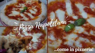 PIZZA NAPOLETANA fatta in casa COME IN PIZZERIA - Ricetta IMPASTO + COTTURA Padella e Grill