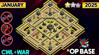 JANUARY 2025 TOWN HALL17 LEGEND/CWL BASE LAYOUT| TH17 BEST WAR BASE LINK| ANTI 2 STAR WAR BASE