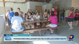 Moradores de Ilhota sofrem com falta de luz frequente nos bairros