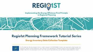 Regio1st Planning Framework tutorial series- Energy Inventory Data Collection Template