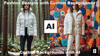 Create a Fashion Design by Controlling the Background - AI Custom Background Fashion Design