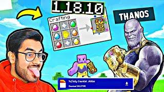 Infinity Gauntlet Addon In Minecraft Pe 1.18 |Infinity Gauntlet Addon In MCPE/MCBE 1.18+