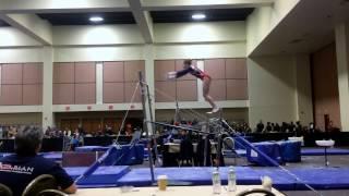 Sarah Clark Gymnastics | Level 10 Bar Routine | Palm Springs Classic