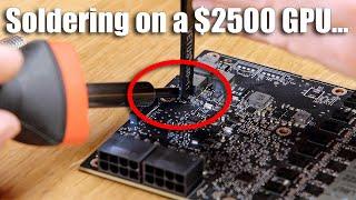 I tried to fix my broken $2500 video card myself...