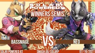 Solar Powered #2 - SSBU - BassMage(Fox) vs. Neo(Wolf) - Winners Semi Finals