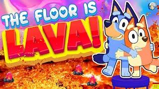 Bluey The Floor Is Lava  - Brain Break Party | Bluey Just Dance & Chase | Danny Go - Freeze Dance