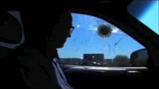 Bulletproof Car Demonstration Shooting at Armored Windows