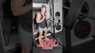 Low Mount & High Mount Landmine Chest Presses