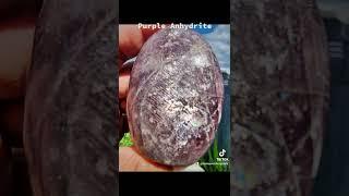 Purple Anhydrite with Epidot .Rare super beauty 